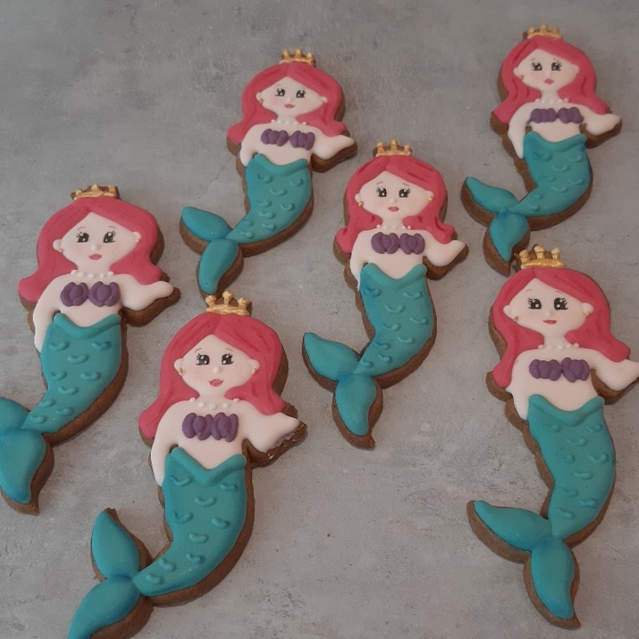 Zeemeermin koeken / mermaid cookies